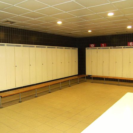 Photograph: Camp nou old locker room